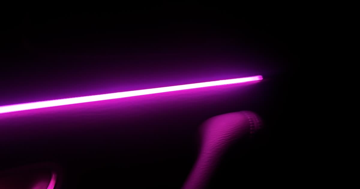 A single line of light in the dark — the More Life Circle